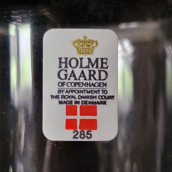 Vtg Holmegaard by Lütken "Vallo Kommune" High Life Wine /Drink /Champagne Glass - Picture 7 of 9